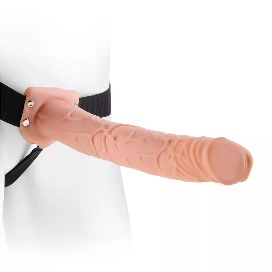 ФАЛЛОПРОТЕЗ ТЕЛЕСНОГО ЦВЕТА HOLLOW STRAP-ON 29 СМ. Вид 1.