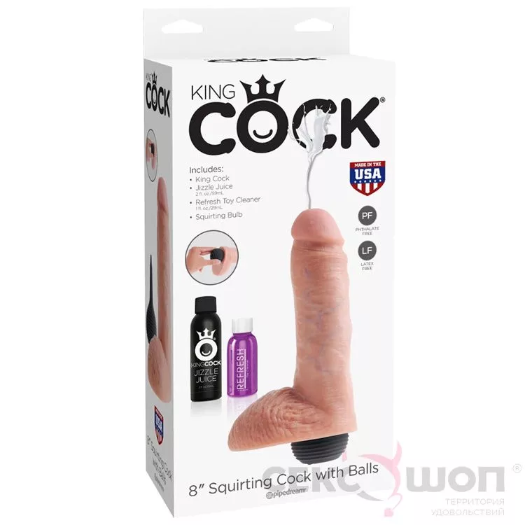 КОНЧАЮЩИЙ ФАЛЛОИМИТАТОР SQUIRTING COCK WITH BALLS. Вид 5.