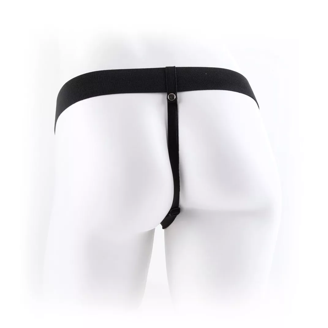 ПОЛЫЙ МУЖСКОЙ ФАЛЛОПРОТЕЗ HOLLOW STRAP-ON WITH BALLS 24 СМ. Вид 4.