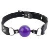 ФИОЛЕТОВЫЙ ГЕЛЕВЫЙ КЛЯП-ФАЛЛОС PENIS BALL GAG. Вид 2.