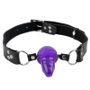 ФИОЛЕТОВЫЙ ГЕЛЕВЫЙ КЛЯП-ФАЛЛОС PENIS BALL GAG. Вид 1.