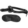 ЧЁРНЫЙ КЛЯП С ФАЛЛОИМИТАТОРОМ DELUXE BALL GAG WITH DILDO. Вид 3.