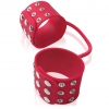 СИЛИКОНОВЫЕ НАРУЧНИКИ SILICONE CUFFS RED. Вид 2.