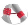 СИЛИКОНОВЫЕ НАРУЧНИКИ SILICONE CUFFS RED. Вид 3.