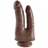 КОРИЧНЕВЫЙ АНАЛЬНО - ВАГИНАЛЬНЫЙ ФАЛЛОС DOUBLE PENETRATOR. Вид 2.