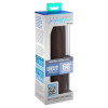 КОРИЧНЕВАЯ НАСАДКА-УДЛИНИТЕЛЬ UNCUT SILICONE PENIS ENHANCER - 17,8 СМ.. Вид 2.