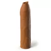 КОФЕЙНАЯ НАСАДКА-УДЛИНИТЕЛЬ UNCUT SILICONE PENIS ENHANCER 17,8 СМ. Вид 1.