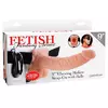 ТЕЛЕСНЫЙ ПОЛЫЙ СТРАПОН С ВИБРАЦИЕЙ VIBRATING HOLLOW STRAP-ON WITH BALLS - 24 СМ.. Вид 5.