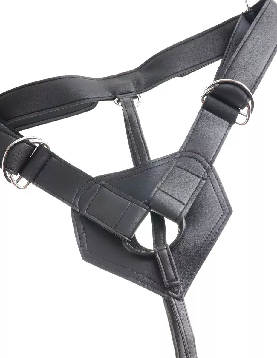 СТРАПОН НА ВИНИЛОВЫХ ТРУСИКАХ STRAP-ON HARNESS COCK 17,8 СМ. Вид 3.