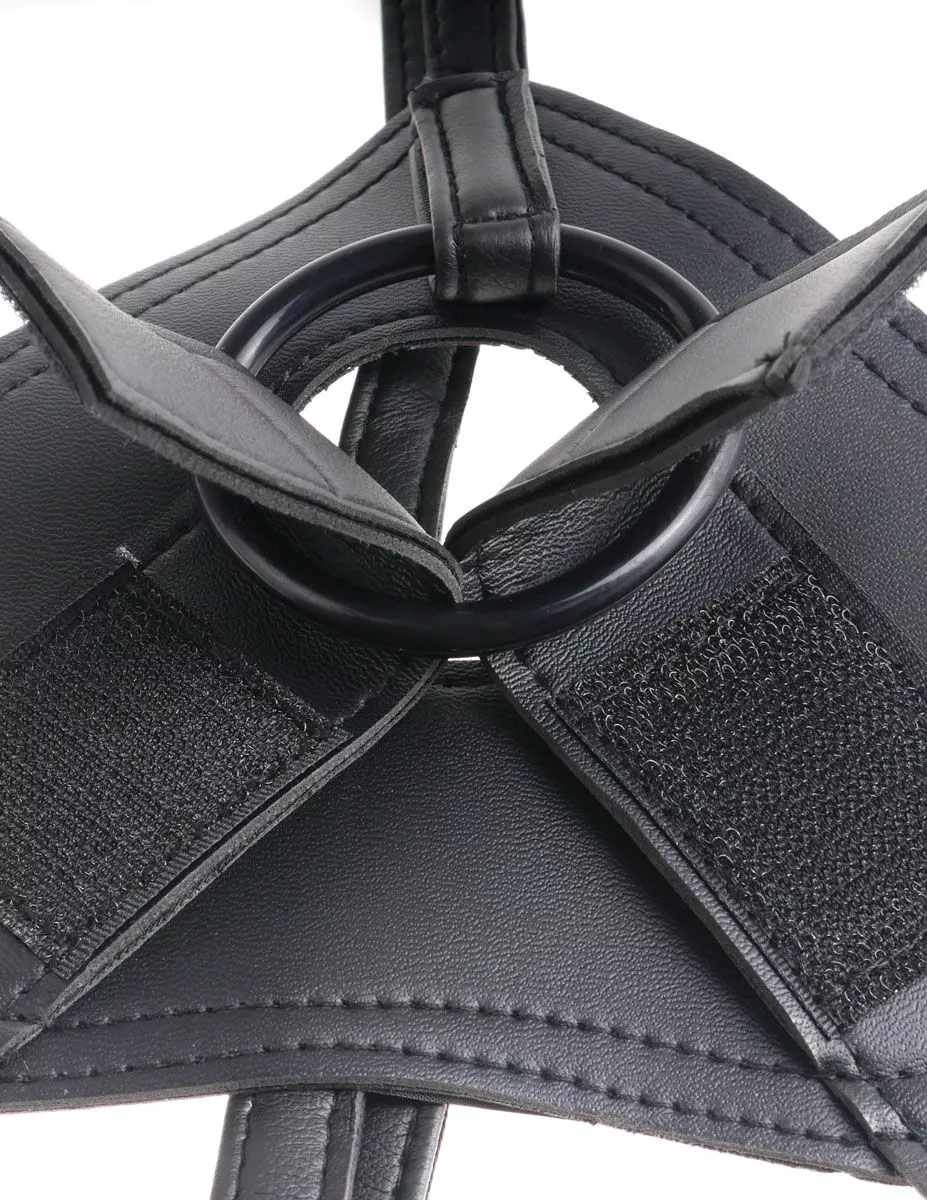СТРАПОН НА ВИНИЛОВЫХ ТРУСИКАХ STRAP-ON HARNESS COCK 17,8 СМ. Вид 4.