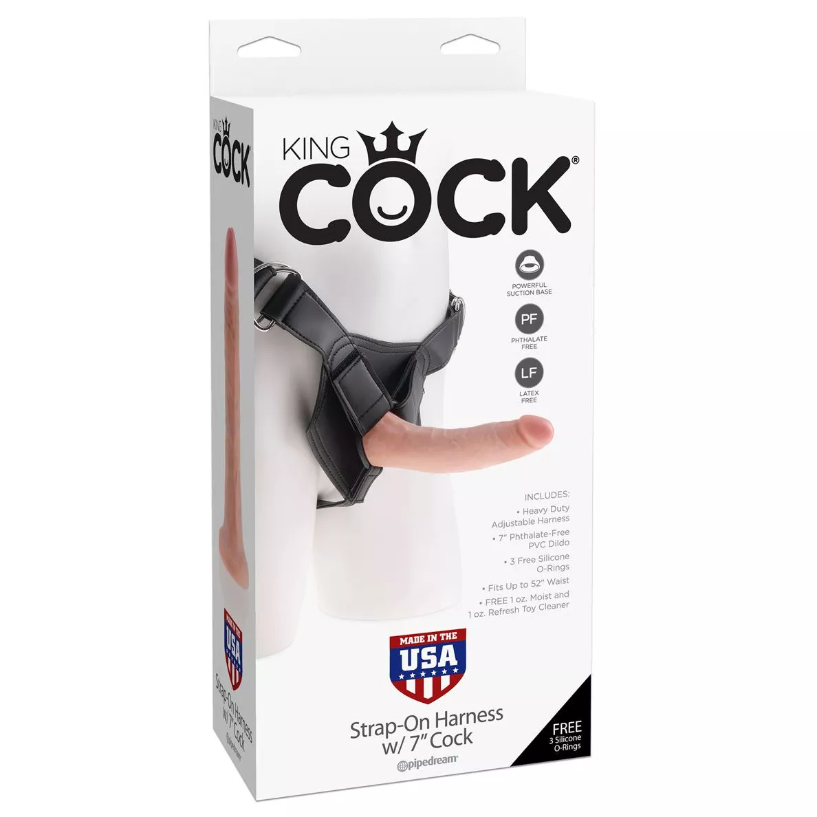 СТРАПОН НА ВИНИЛОВЫХ ТРУСИКАХ STRAP-ON HARNESS COCK 17,8 СМ. Вид 8.