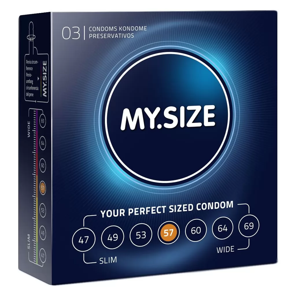 ПРЕЗЕРВАТИВЫ MY.SIZE ШИРИНОЙ 57 ММ (3 ШТ.). Вид 1.