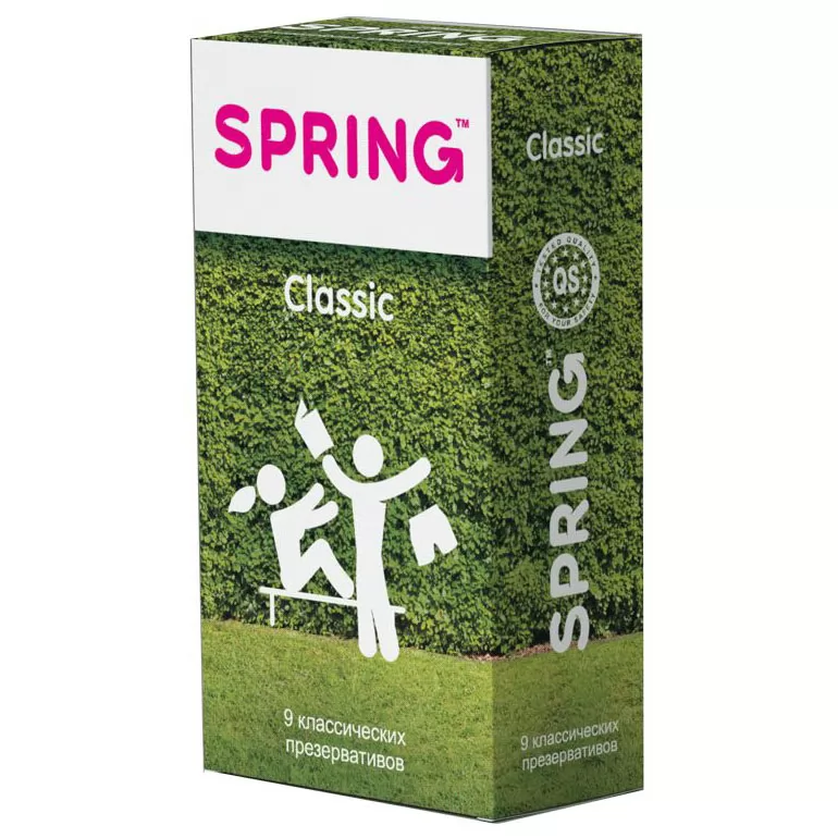 КЛАССИЧЕСКИЕ ПРЕЗЕРВАТИВЫ SPRING CLASSIC (9 ШТ.). Вид 1.