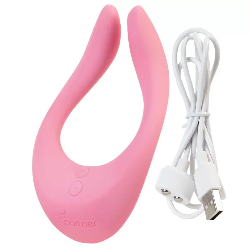 РОЗОВЫЙ ВИБРАТОР ДЛЯ ПАР SATISFYER PARTNER MULTIFUN 2. Вид 4.