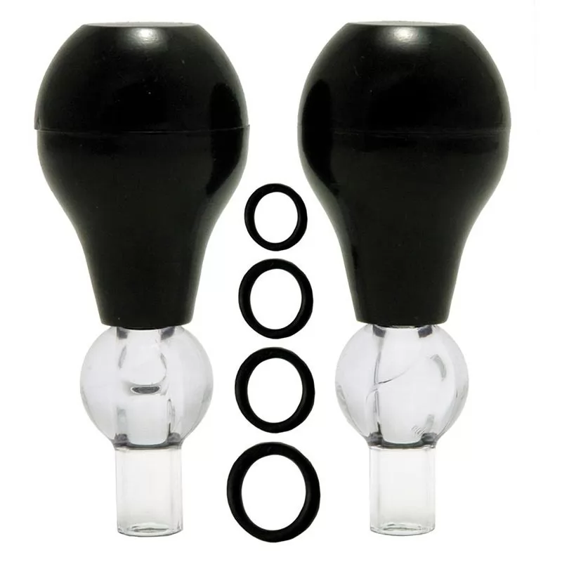 НАБОР ДЛЯ ГРУДИ NIPPLE PUMP 10 PIECES (2 ПОМПЫ И 8 КОЛЕЧЕК). Вид 2.