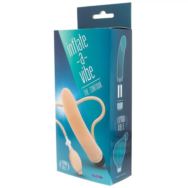 ВИБРАТОР С ФУНКЦИЕЙ РАСШИРЕНИЯ INFLATE A VIBE CONTOUR (20 СМ). Вид 2.