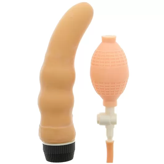 ВИБРОМАССАЖЁР С ФУНКЦИЕЙ РАСШИРЕНИЯ INFLATE A VIBE CURVE (19 СМ). Вид 1.