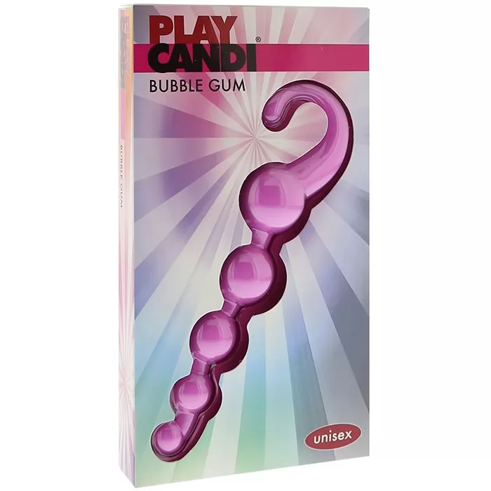 АНАЛЬНЫЕ ШАРИКИ PLAY CANDI BUBBLE GUM (РОЗОВЫЕ). Вид 2.