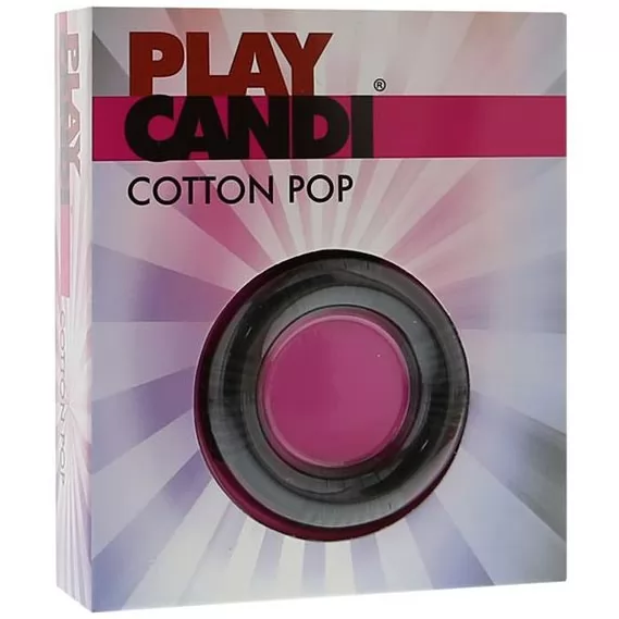 ЧЁРНОЕ ЭРЕКЦИОННОЕ КОЛЬЦО PLAY CANDI COTTON POP BLACK. Вид 2.