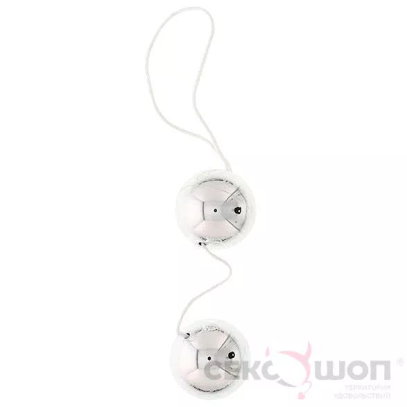 ВАГИНАЛЬНЫЕ ШАРИКИ SILVER VIBRATONE DUO-BALLS. Вид 1.