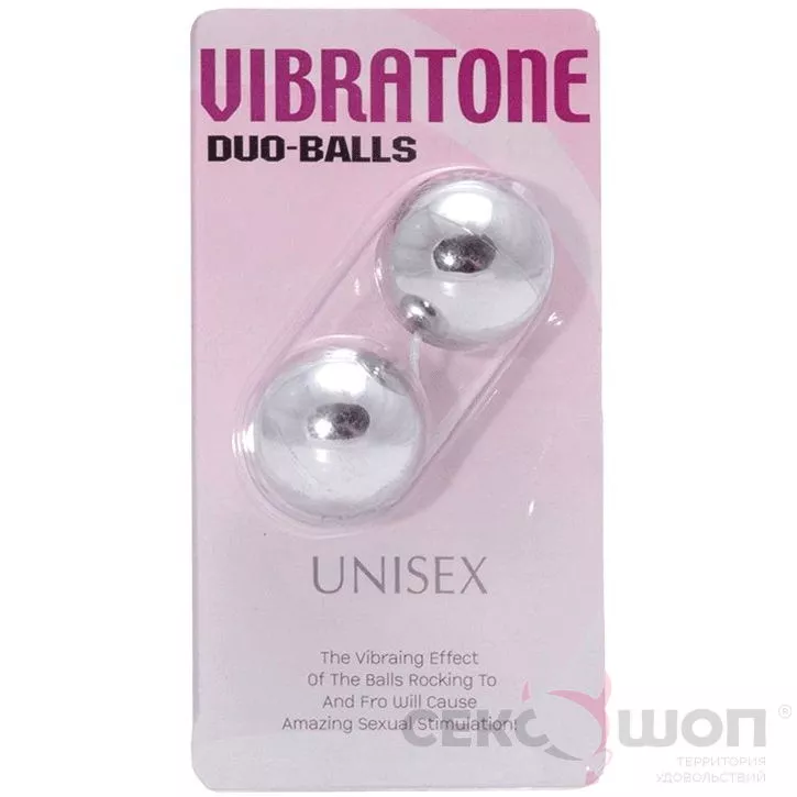 ВАГИНАЛЬНЫЕ ШАРИКИ SILVER VIBRATONE DUO-BALLS. Вид 2.