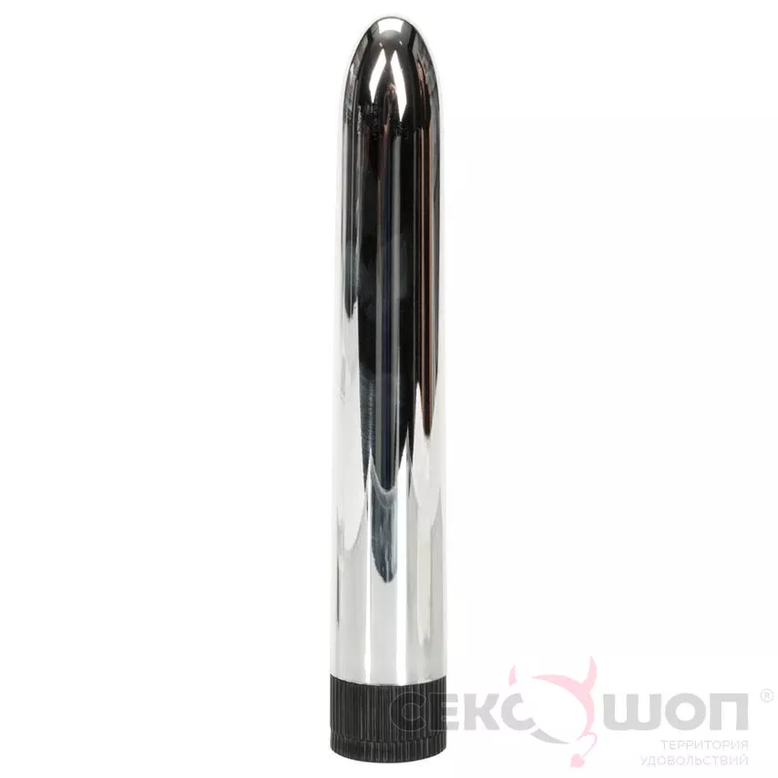 ВИБРАТОР ХРОМИРОВАННЫЙ SUPER SLICK SILVER. Вид 1.