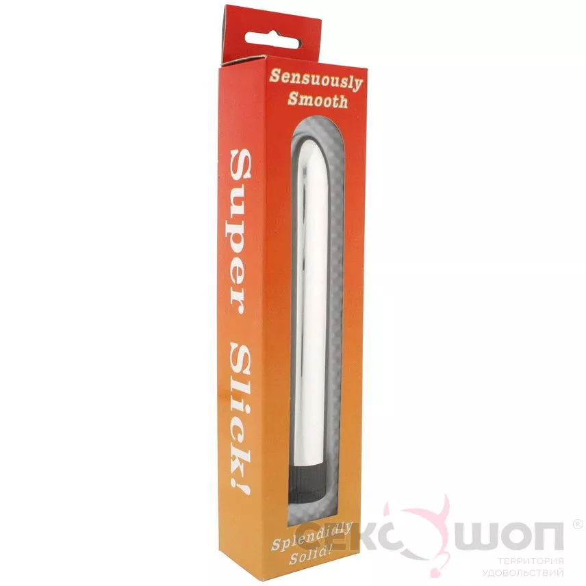 ВИБРАТОР ХРОМИРОВАННЫЙ SUPER SLICK SILVER. Вид 3.