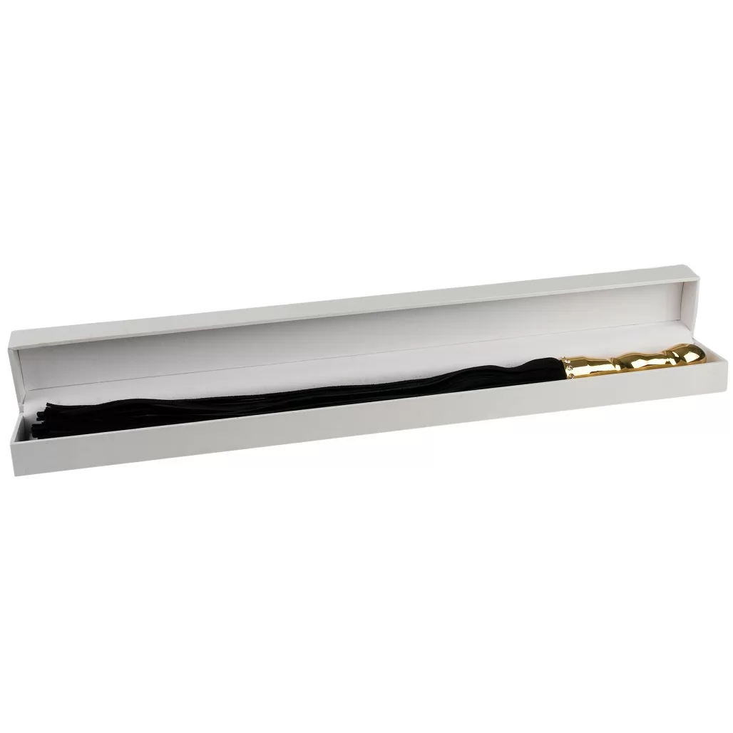 ПЛЕТКА LUXURY WHIP 18K-GOLD PLATED С ПОКРЫТОЙ ЗОЛОТОМ РУКОЯТЬЮ. Вид 2.