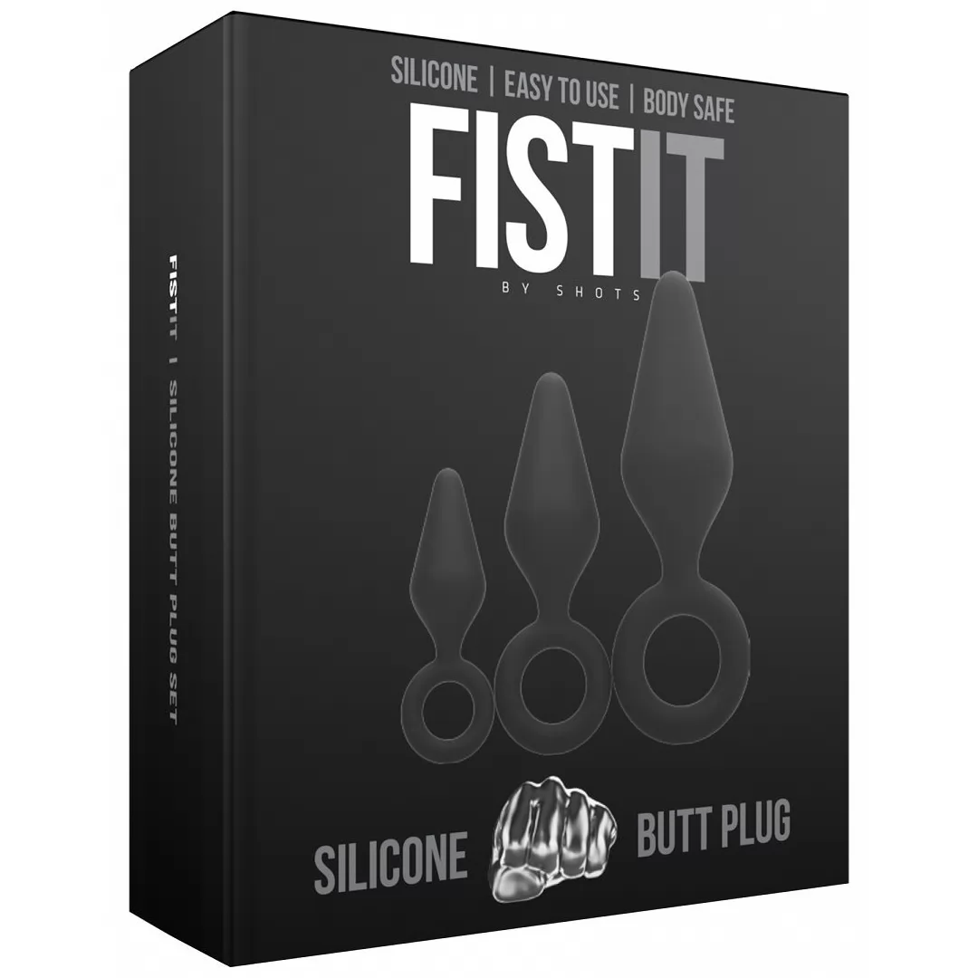 НАБОР ИЗ 3-Х АНАЛЬНЫХ ПРОБОК SILICONE BUTT PLUG SET. Вид 2.