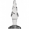 ПРОЗРАЧНАЯ ВИТАЯ АНАЛЬНАЯ ПРОБКА BOTTOM LINE 5  MODEL 5 GLASS. Вид 1.