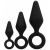 НАБОР ИЗ 3-Х АНАЛЬНЫХ ПРОБОК SILICONE BUTT PLUG SET. Вид 1.