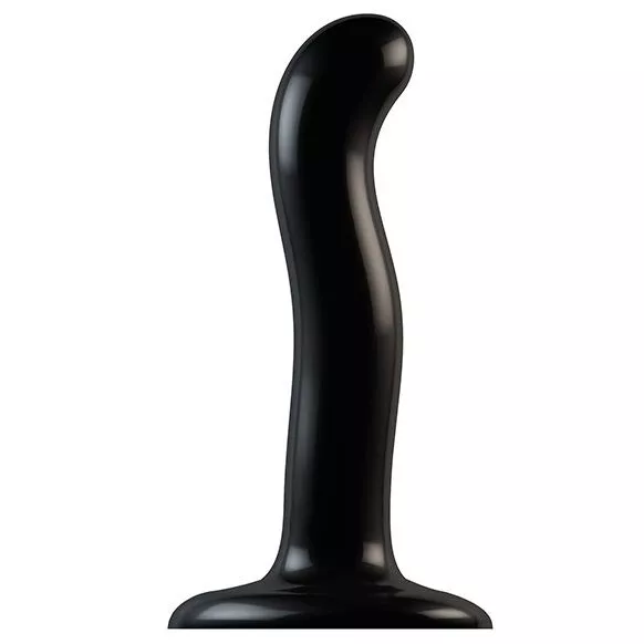 ЧЕРНЫЙ ФАЛЛОИМИТАТОР-НАСАДКА STRAP-ON-ME P G SPOT DILDO SIZE S 16,4 СМ. Вид 1.
