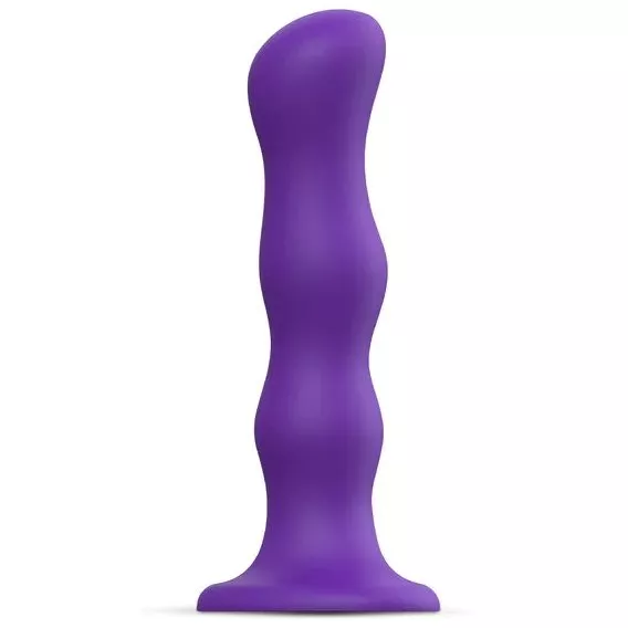 ФИОЛЕТОВАЯ НАСАДКА STRAP-ON-ME DILDO GEISHA BALLS SIZE M. Вид 1.
