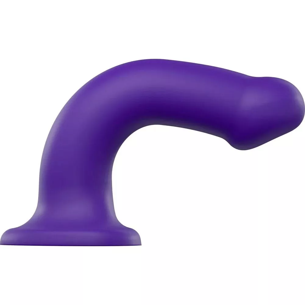 ФИОЛЕТОВЫЙ ФАЛЛОИМИТАТОР-НАСАДКА STRAP-ON-ME DILDO DUAL DENSITY SIZE L 19 СМ. Вид 2.