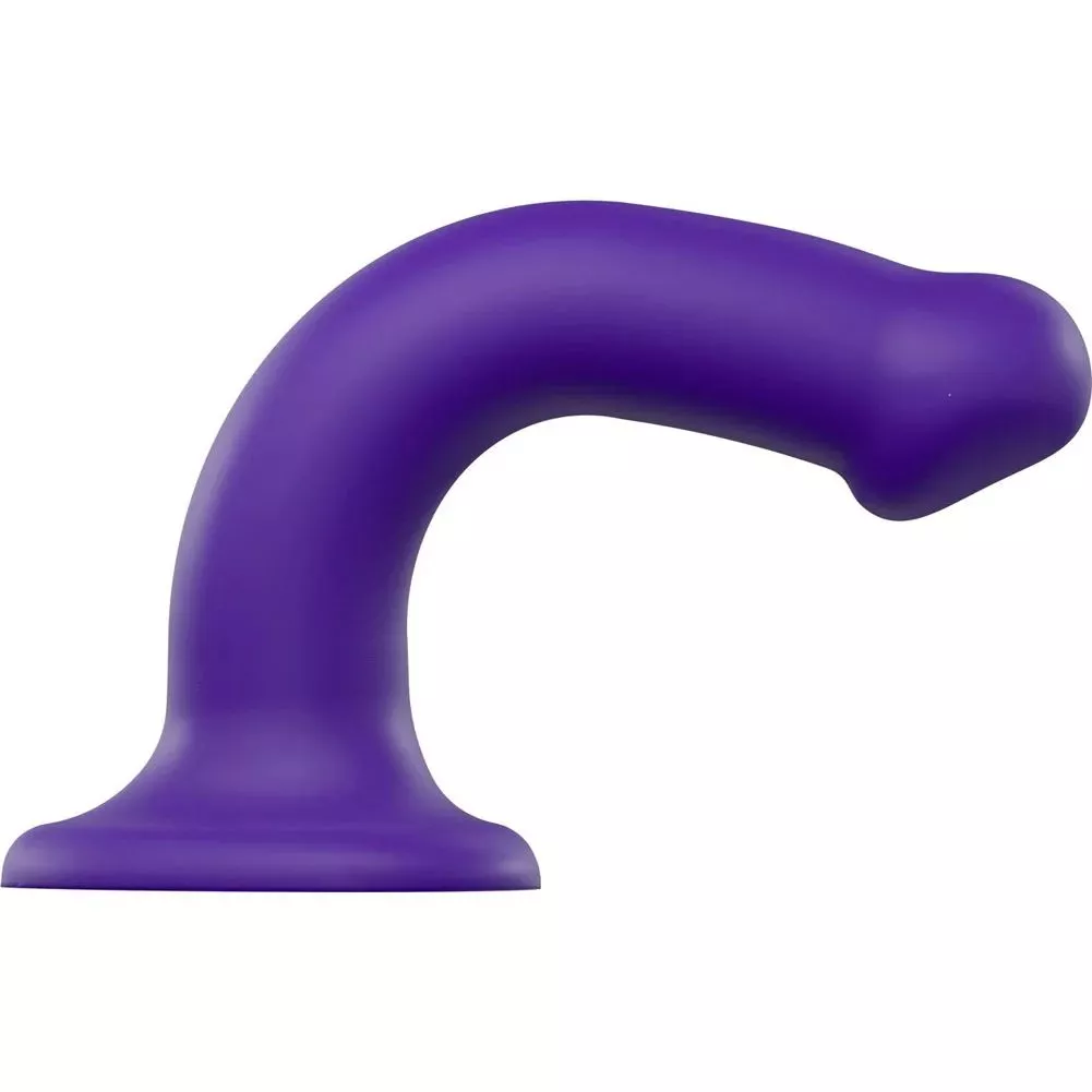 ФИОЛЕТОВЫЙ ФАЛЛОИМИТАТОР-НАСАДКА STRAP-ON-ME DILDO DUAL DENSITY SIZE M 18 СМ. Вид 2.