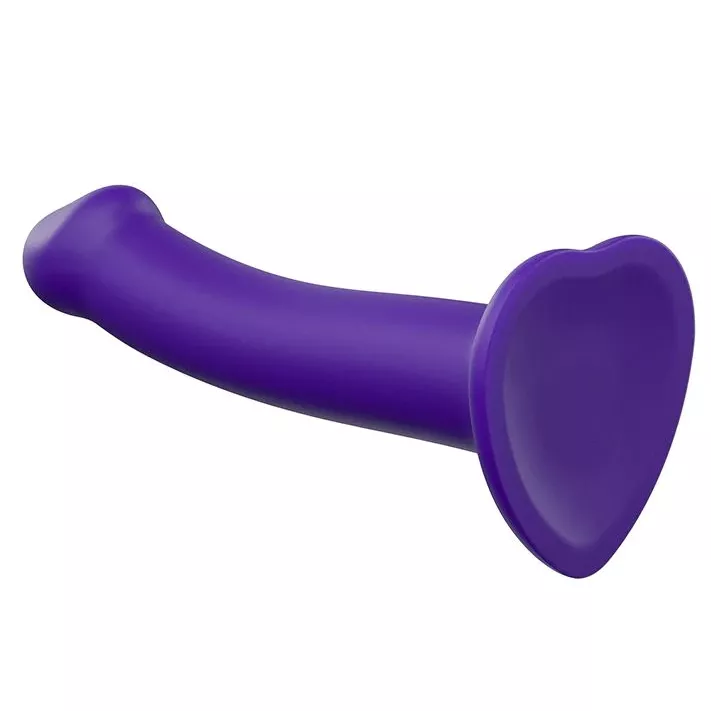 ФИОЛЕТОВЫЙ ФАЛЛОИМИТАТОР-НАСАДКА STRAP-ON-ME DILDO DUAL DENSITY SIZE M 18 СМ. Вид 3.