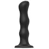 ЧЕРНАЯ НАСАДКА STRAP-ON-ME DILDO GEISHA BALLS SIZE M. Вид 1.