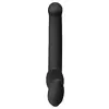 ЧЕРНЫЙ БЕЗРЕМНЕВОЙ СТРАПОН SILICONE BENDABLE STRAP-ON SIZE M. Вид 3.