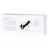 ЧЕРНЫЙ БЕЗРЕМНЕВОЙ СТРАПОН SILICONE BENDABLE STRAP-ON SIZE M. Вид 8.