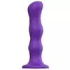 ФИОЛЕТОВАЯ НАСАДКА STRAP-ON-ME DILDO GEISHA BALLS SIZE M. Вид 1.