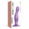 ФИОЛЕТОВАЯ НАСАДКА STRAP-ON-ME DILDO PLUG CURVY SIZE L. Вид 3.