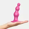 РОЗОВАЯ НАСАДКА STRAP-ON-ME DILDO PLUG BEADS SIZE S. Вид 3.