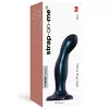 ТЕМНО-СИНЯЯ НАСАДКА STRAP-ON-ME DILDO PLUG SNAKY SIZE M. Вид 1.