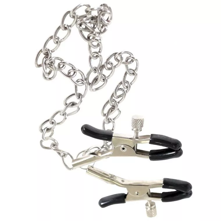 ЗАЖИМЫ НА СОСКИ NIPPLE CLAMPS С ЦЕПОЧКОЙ. Вид 1.