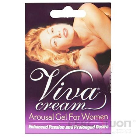 Возбуждающий гель для женщин Viva Cream (3 мл). Вид 1.