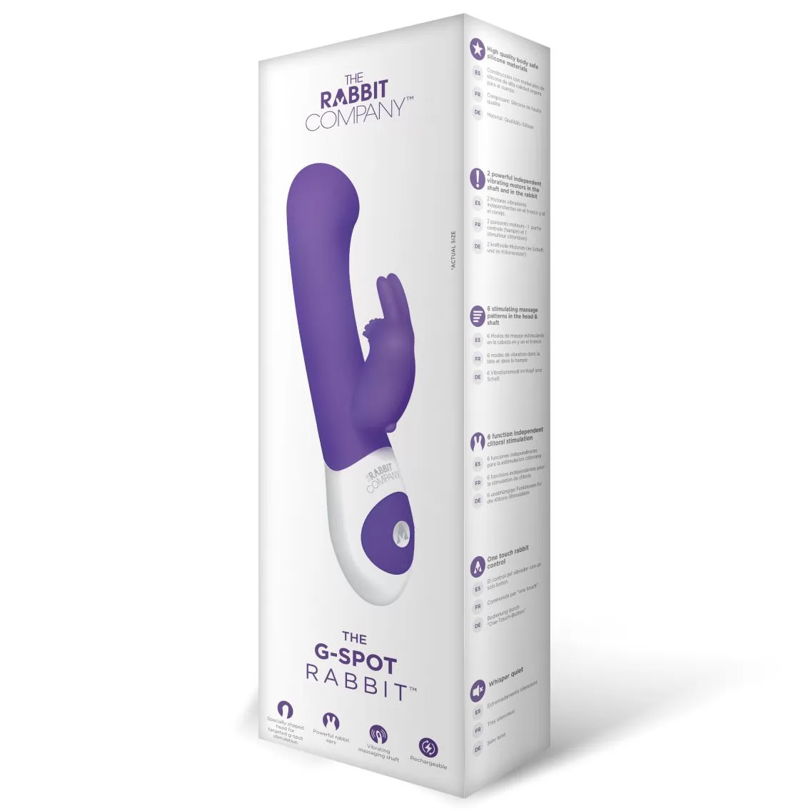 CТИМУЛЯТОР G-ТОЧКИ С КЛИТОРАЛЬНЫМ ОТРОСТКОМ THE G-SPOT RABBIT (ФИОЛ.). Вид 4.