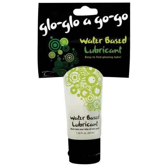 СВЕТЯЩИЙСЯ ЛУБРИКАНТ GLO-GLO WATER BASED LUBRICANT (44 МЛ). Вид 1.