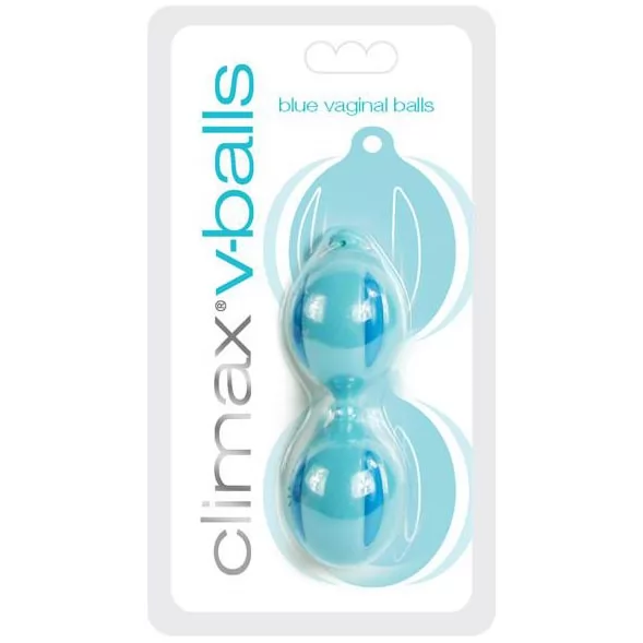 ВАГИНАЛЬНЫЕ ШАРИКИ ИЗ СИЛИКОНА CLIMAX V-BALL BLUE VAGINA. Вид 2.