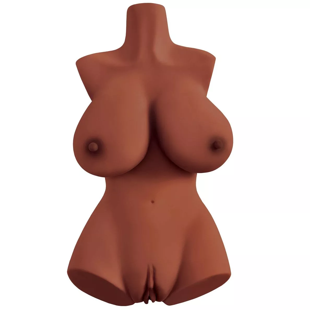 КОРИЧНЕВЫЙ МАСТУРБАТОР-ТОРС PERFECT 10 TORSO. Вид 1.