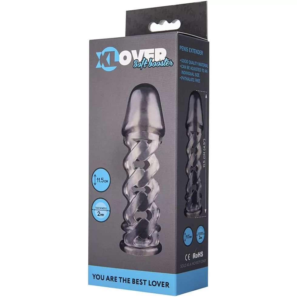 ДЫМЧАТАЯ ЗАКРЫТАЯ НАСАДКА НА ПЕНИС TOYFA XLOVER. Вид 4.